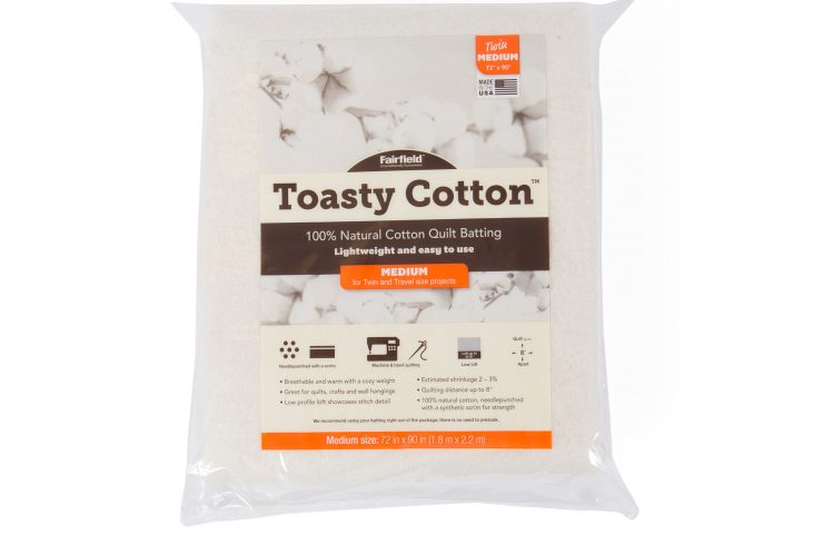 Toasty Cotton Batting folded 72"